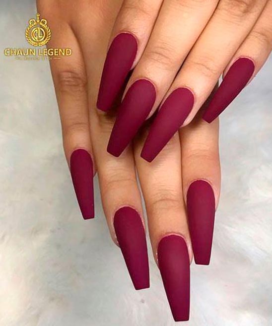 Burgundy Nail Polish