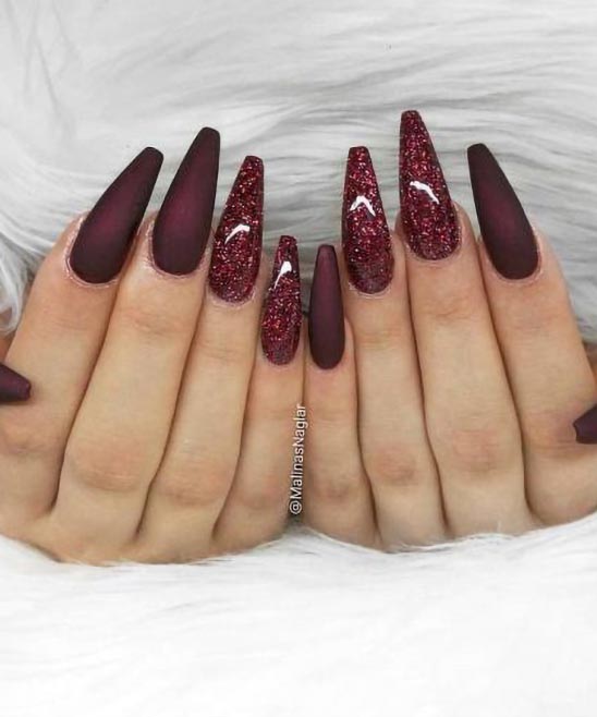 Burgundy Nail