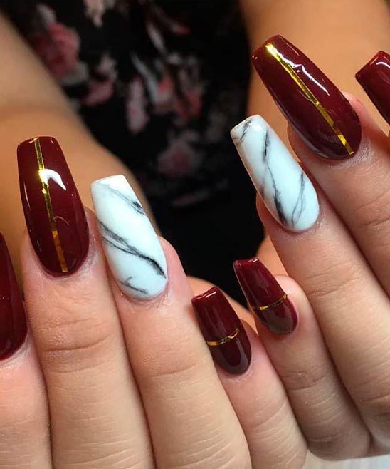 Burgundy Toe Nail Designs