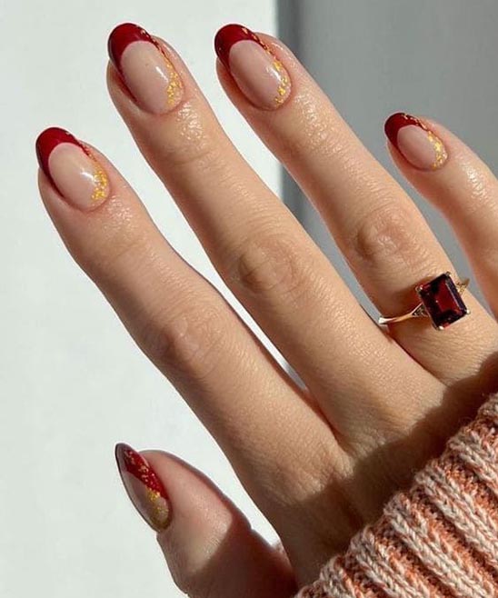 Refined Burgundy French Tips for a Stunning Look - TailoringinHindi