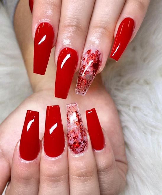 Burgundy and Black Nails Ideas