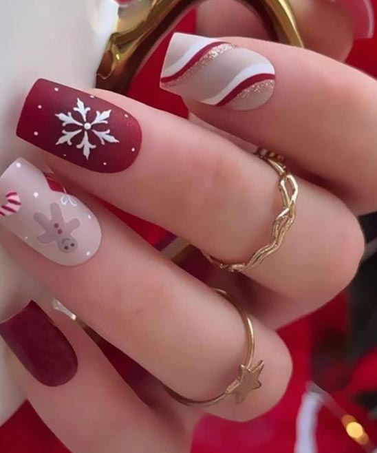 Christmas Gel Nail Designs for Short Nails