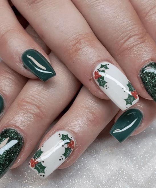 Christmas Nail Designs Red and Green