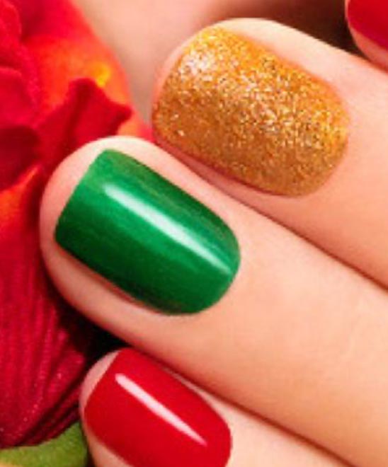 Christmas Present Toe Nail Design