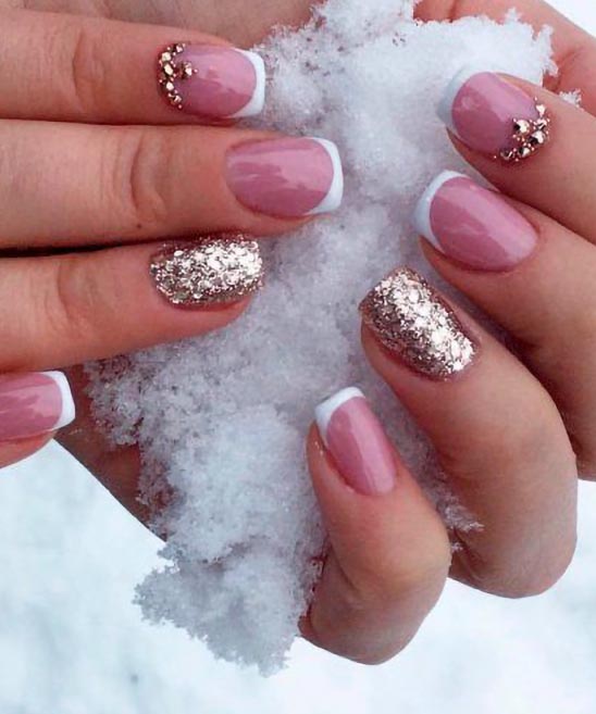 Coffin French Tip Nail Designs