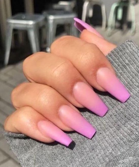Coffin Light Pink Acrylic Nails