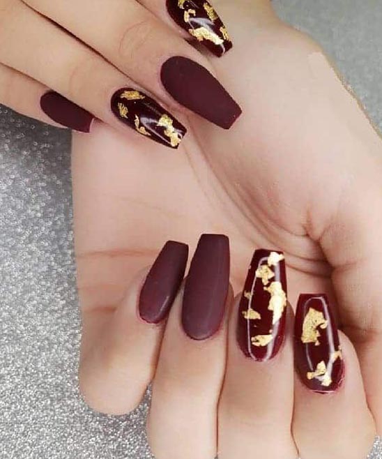 Coffin Nails Black and Gold