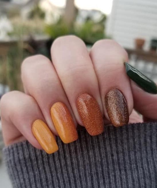 Color Nails for Thanksgiving