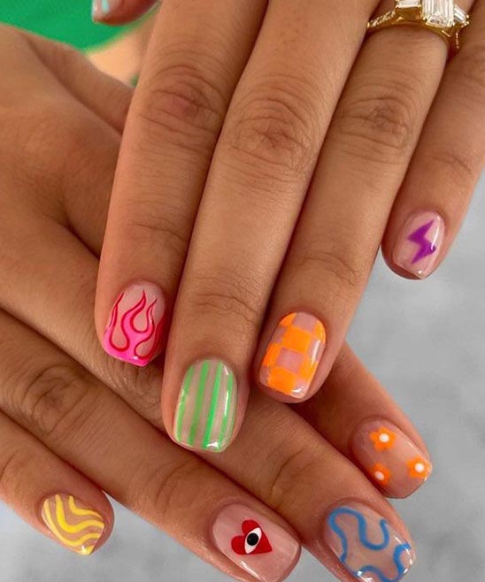 Cool Cute and Finger Naiil Designs for Short Finger Nails
