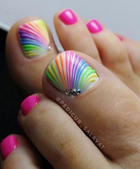 Cute Beach Toe Nail Designs