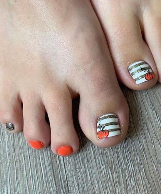 Cute Fall Toe Nail Designs