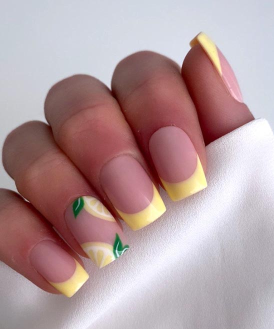 Cute French Tips Nail Design