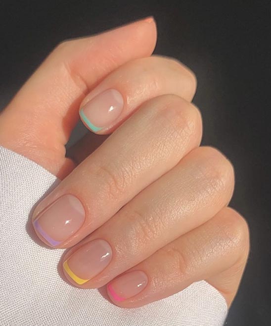 Cute Pink French Tip Nail Designs
