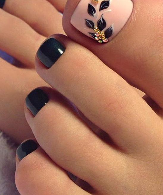 Cute Pink Toe Nail Designs