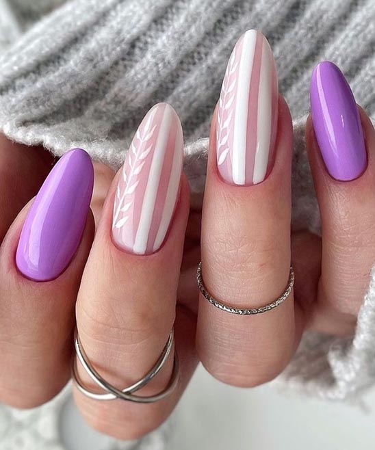 Cute Purple Nail Designs