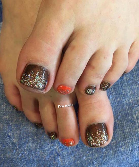 Cute Sunflower Toe Nail Designs