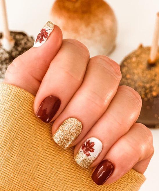 Cute and Easy Thanksgiving Nail Designs