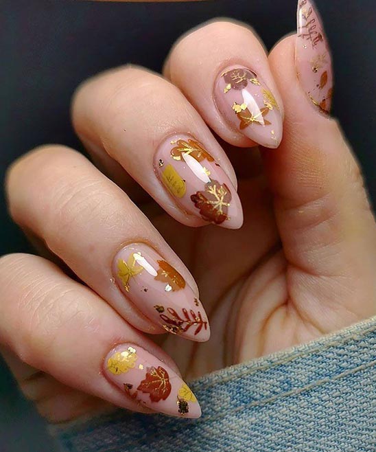 Cute and Easy Thanksgiving Nails