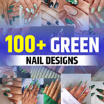 Dark Green Nail Designs