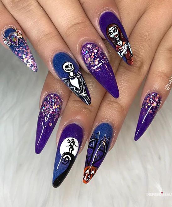 Dark Purple Purple Nail Designs