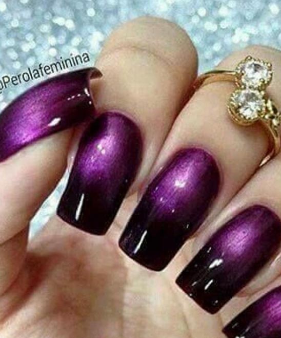 Dark Purple Toe Nail Designs