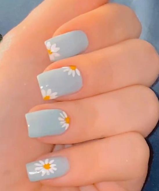 Easy Gel Nail Flower Designs