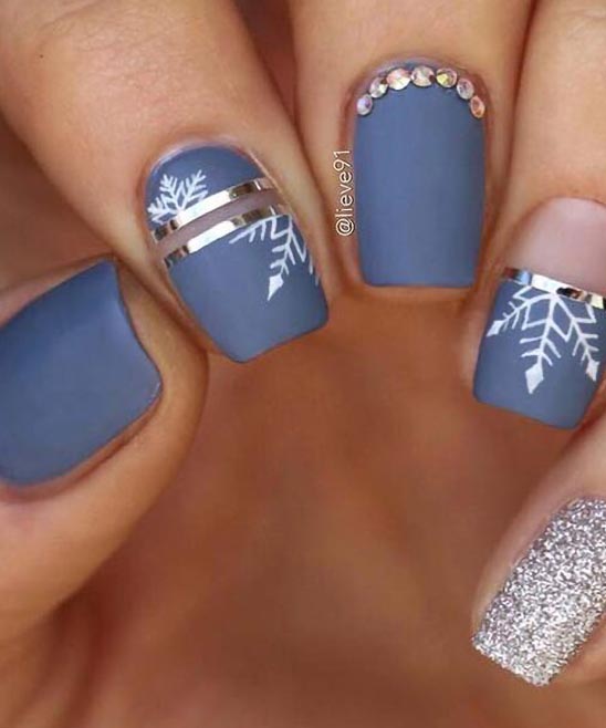 Easy Winter Nail Designs for Short Nails