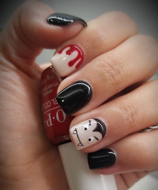 Easy at Home Halloween Nail Designs