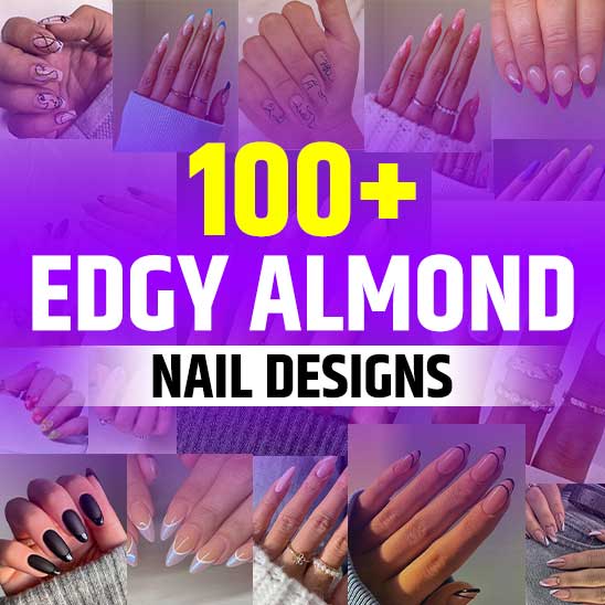 Edgy Almond Nail Designs