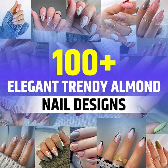 Elegant Trendy Almond Nail Designs