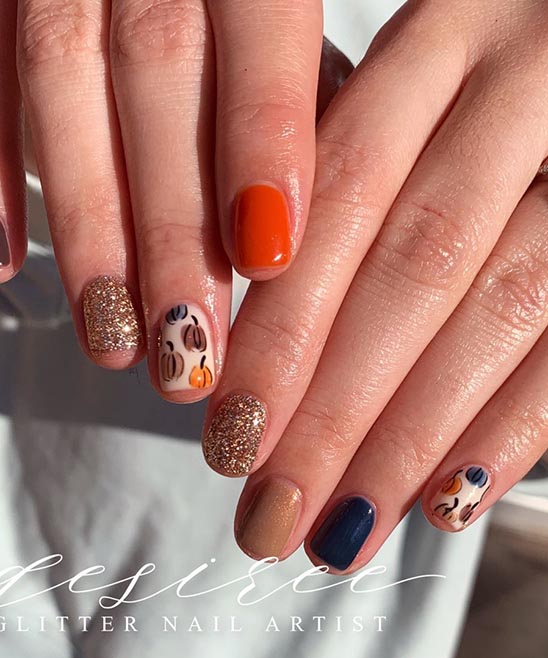 Fall Gel Toe Nail Designs