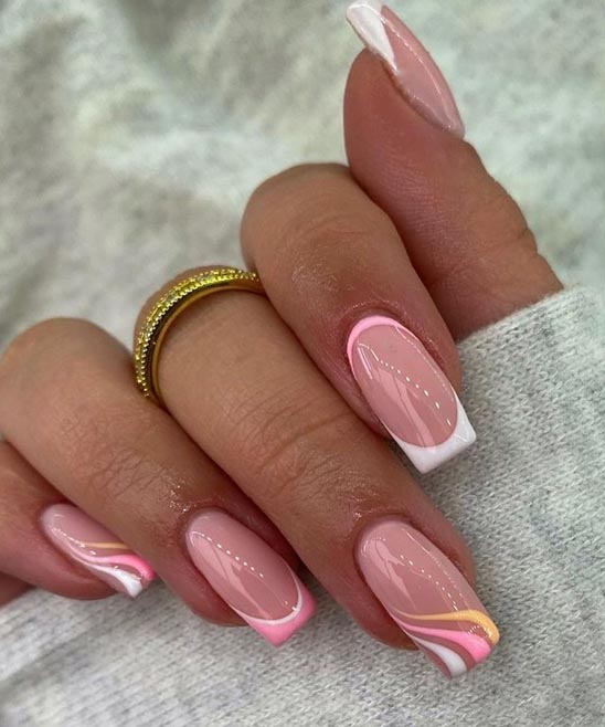 French Manicure Acrylic Nails Designs