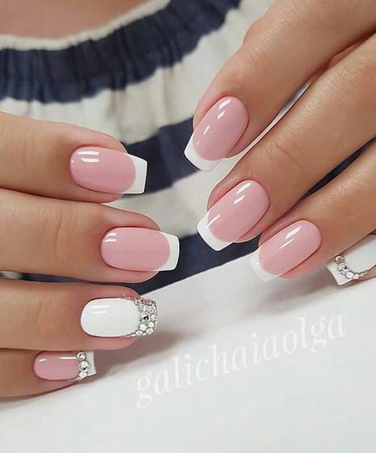 French Manicure Designs Long Nails