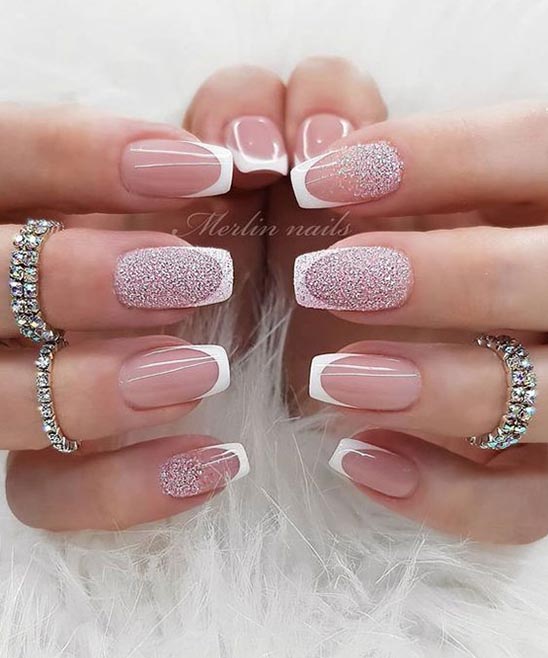 French Manicure Nail Designs With Color