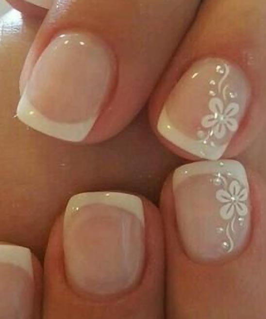 French Manicure Toe Nail Art Designs