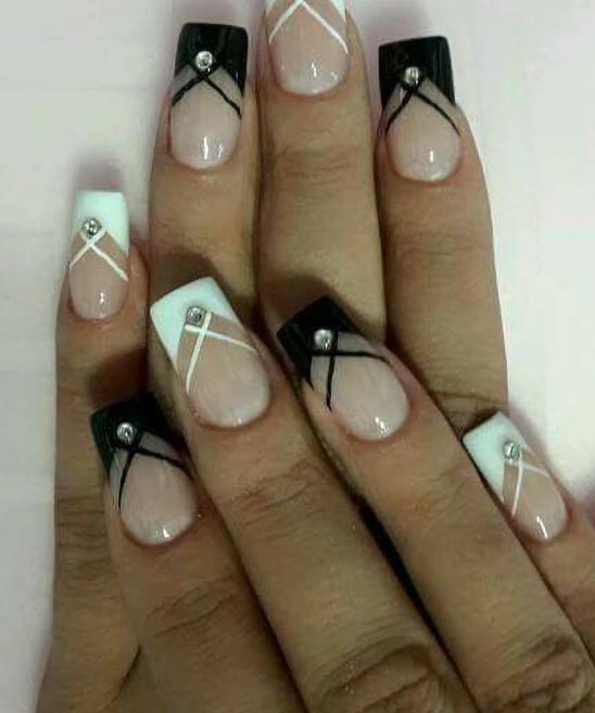 French Nails Red Tips