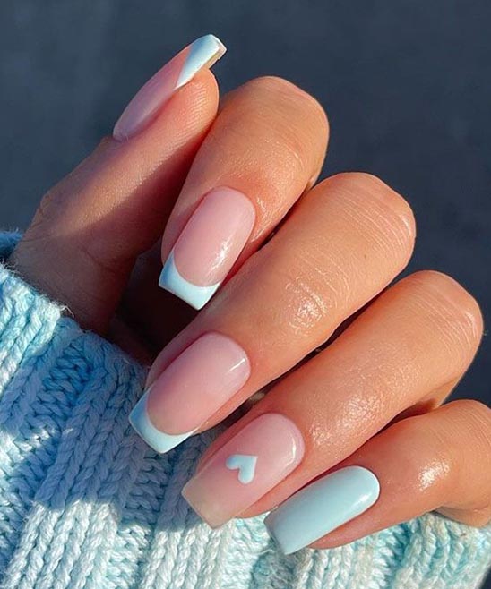 French Tip Design Acrylic Nails