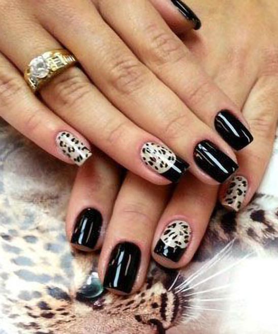 French Tip Nail Designs Black and White
