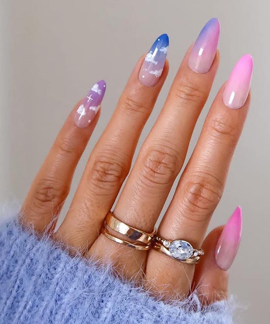 French Tip Nail Designs With Color