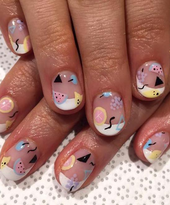 French Tip Nail Designs for Short Nails