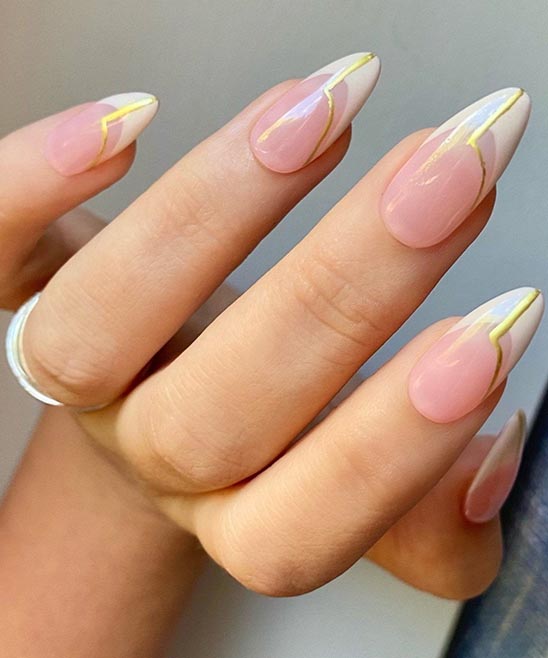 French Tip Nails with Design