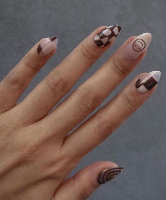French Tip Nails with Heart Design