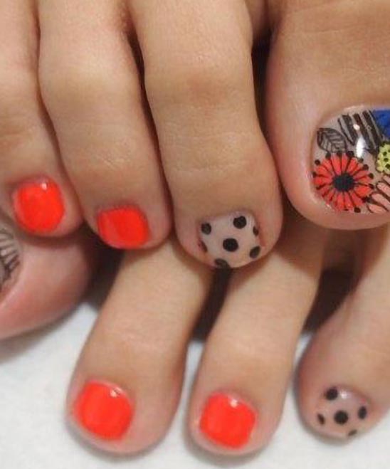 French Tip Toe Nail Designs
