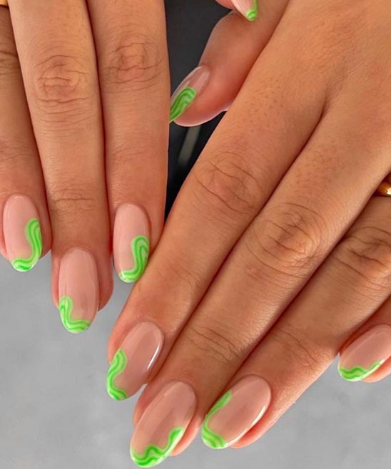 Gel Nail Designs Mint Green