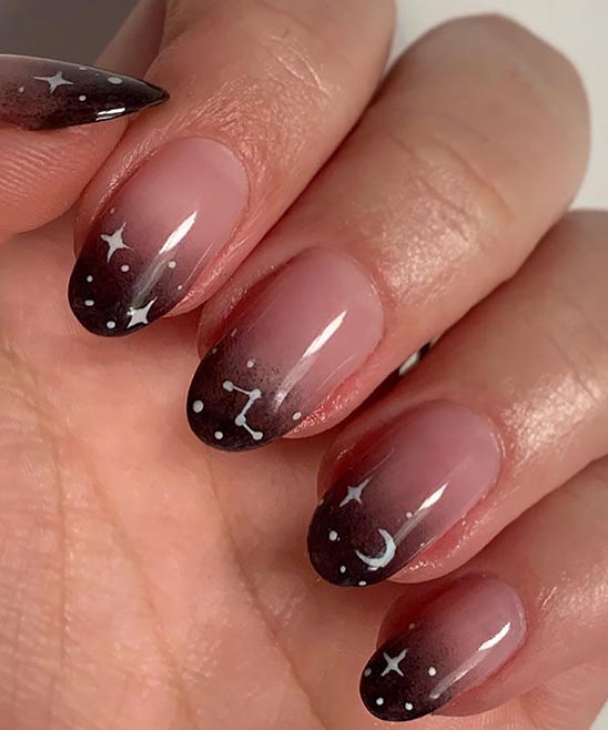 Gothic Style Edgy Almond Nail Designs