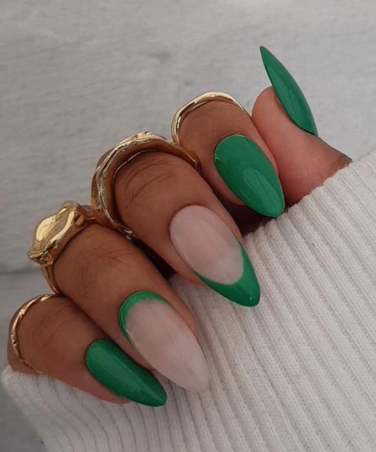 Green Matte Nail Designs