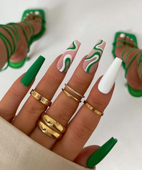 Green Nail Art Designs