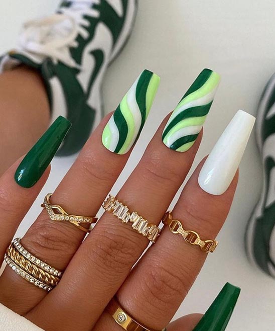 Green Nail Designs for Summer