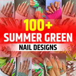 Green Summer Nail Designs