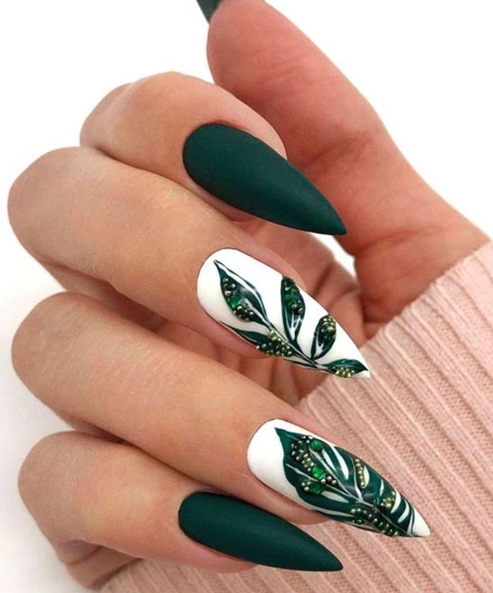 Green Toe Nail Designs